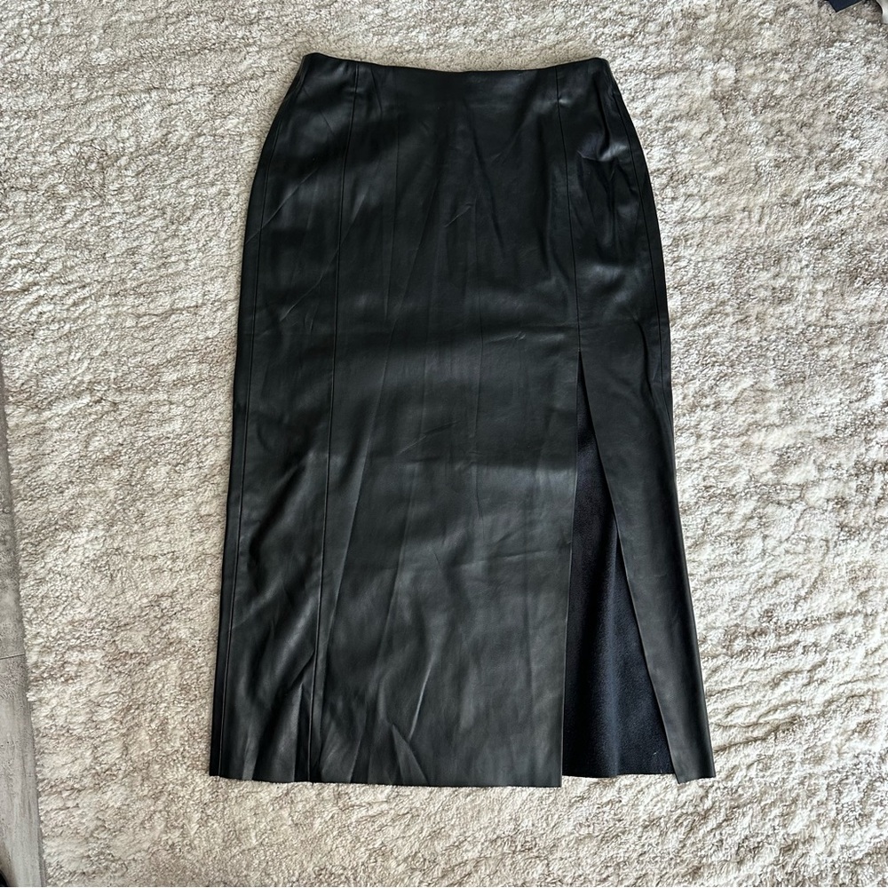 Zara Maxi Leather Skirt